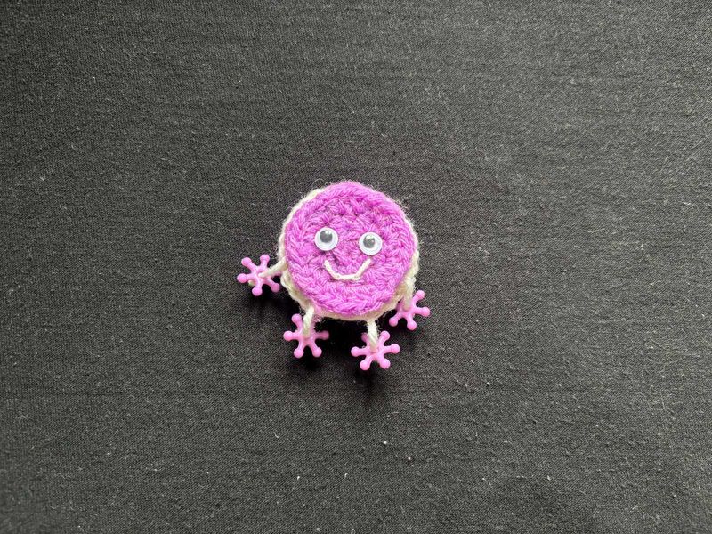 Crochet Macaroon Buddy (Purple)