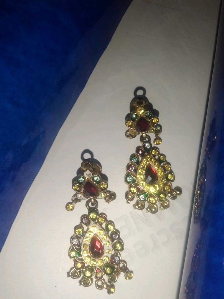 multi colours earring