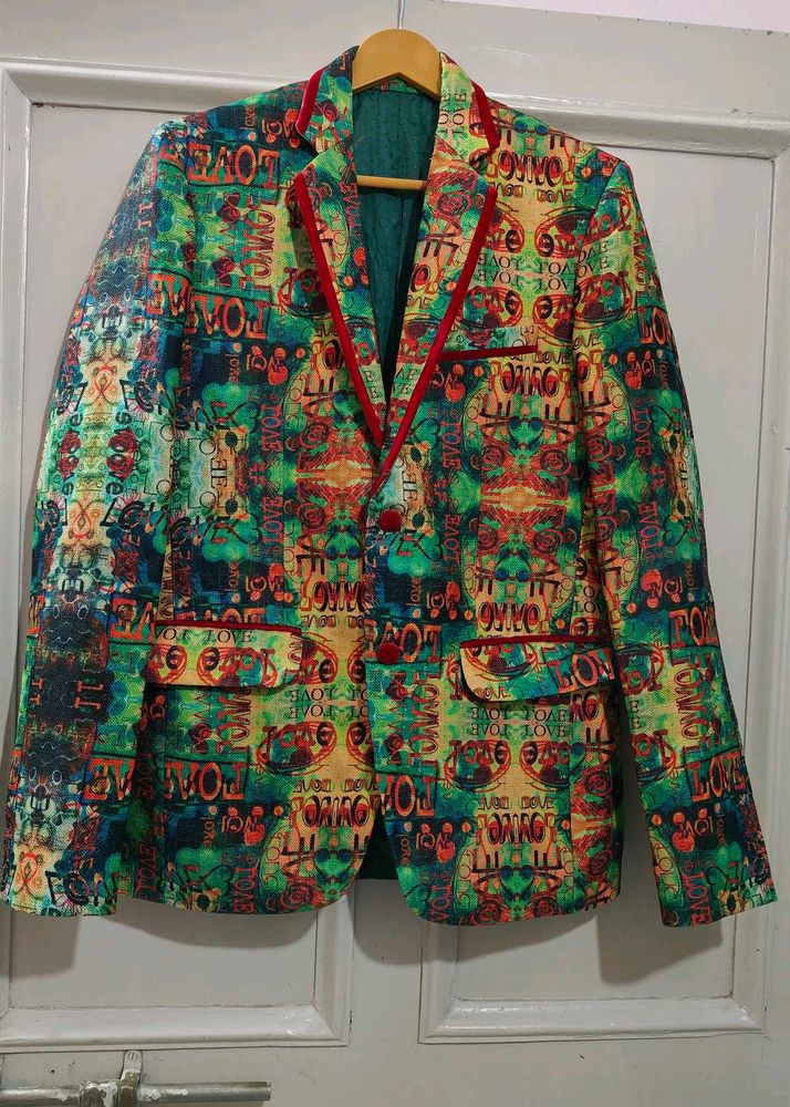 Fluorescent Green Blazer