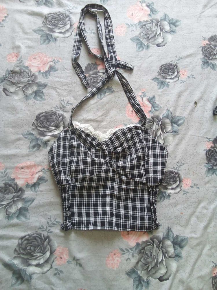 Cottage Core Tieup Crop Top