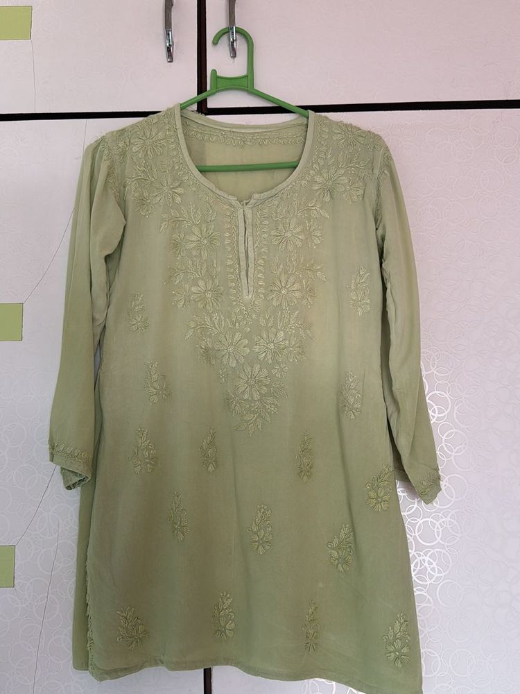 Chikankari Short Kurta For women