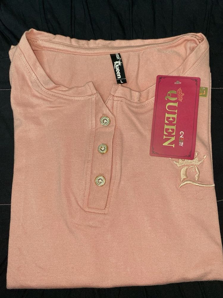 Flat 199 Any Top! Brand New Queen Peachy Pink Top