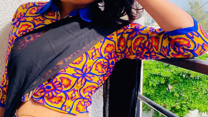 Beautiful Blouse With Rajasthani Work Embroidery