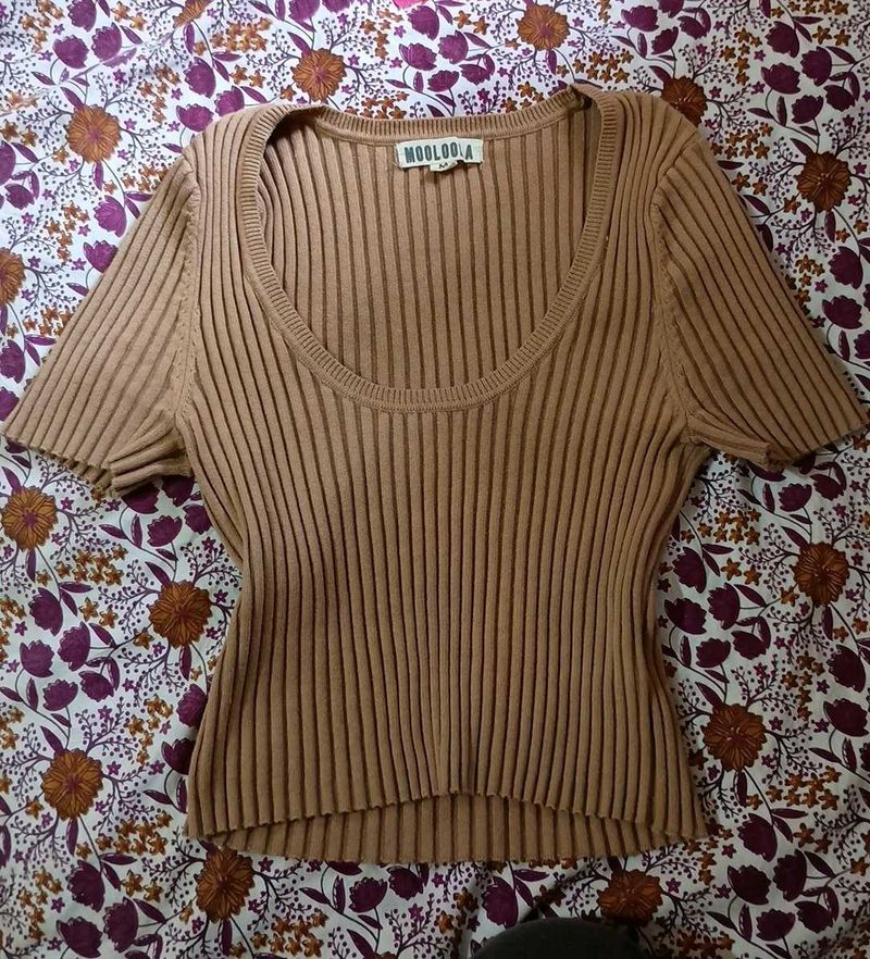 Nude / Wheat Korean Top