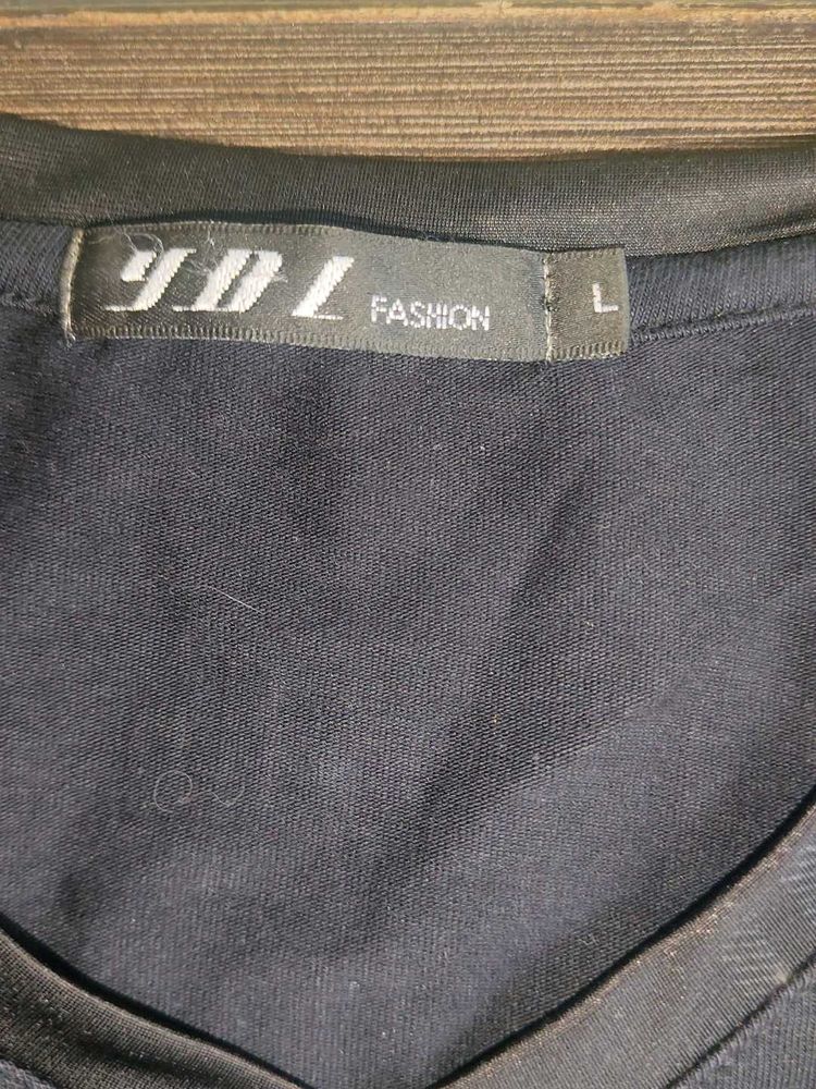 YDL Fashion Black T-Shirt