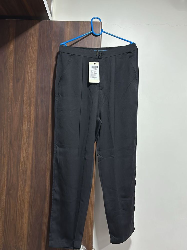 High Rice Plated Black Trouser By FITHUB