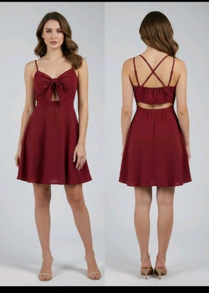 Red Cutout Mini Dress