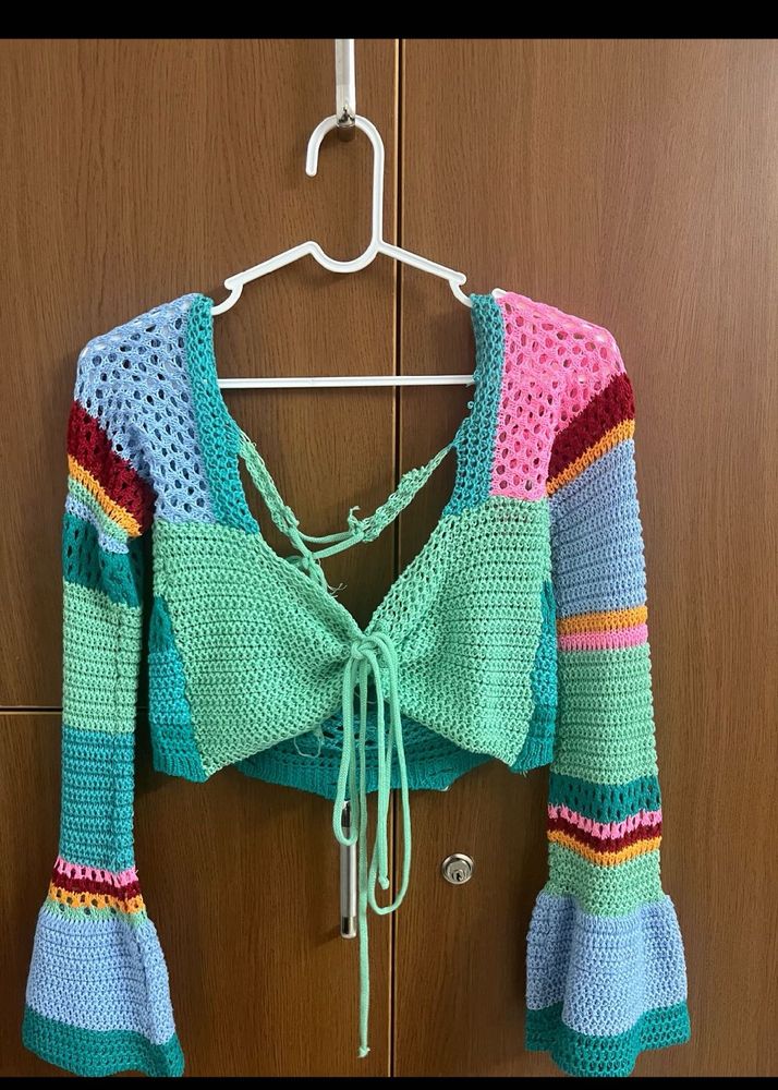 Crochet Summer Top Cum Shrug