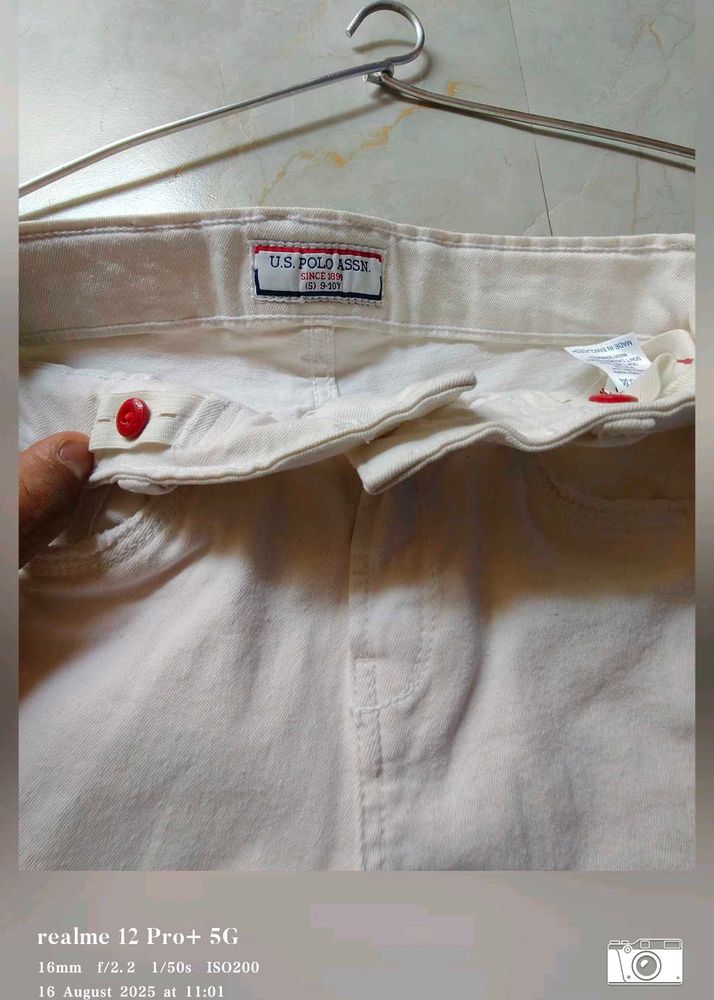 U.S Polo Assn 9-10 Yrs PureWhite Jeans (Twice Used