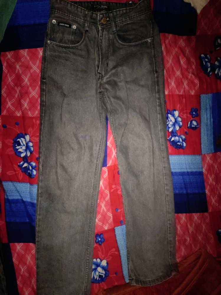 Gray Denim Jeans