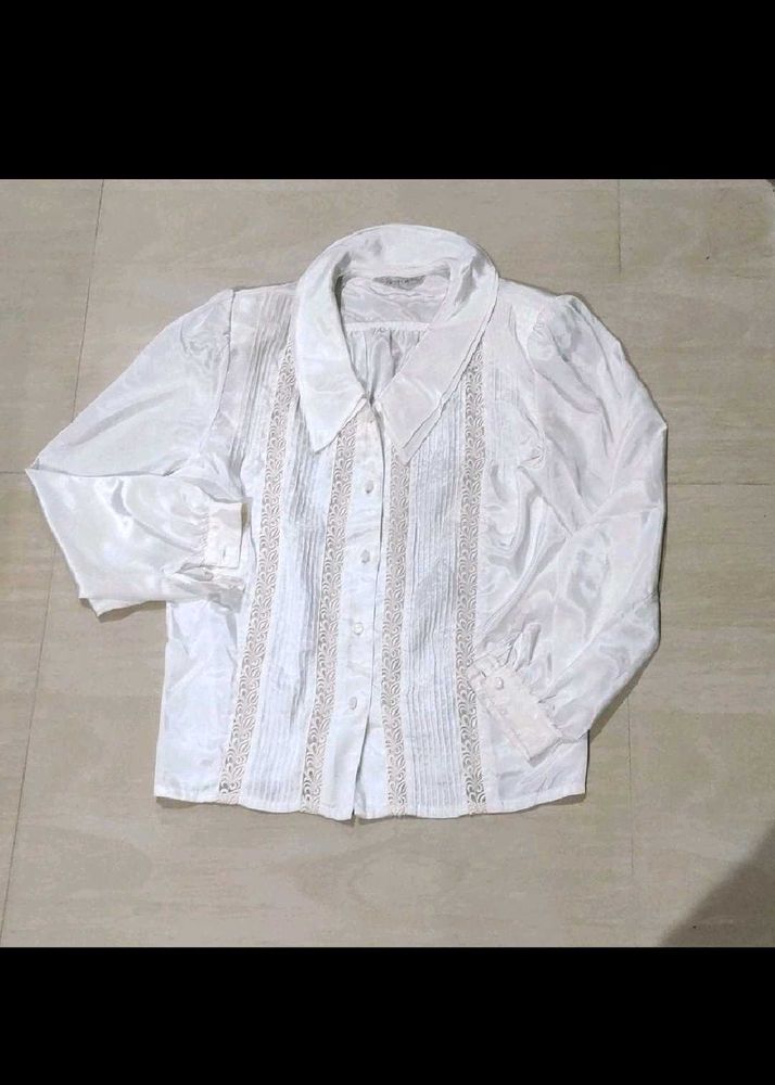 Vintage White shirt - slik stain