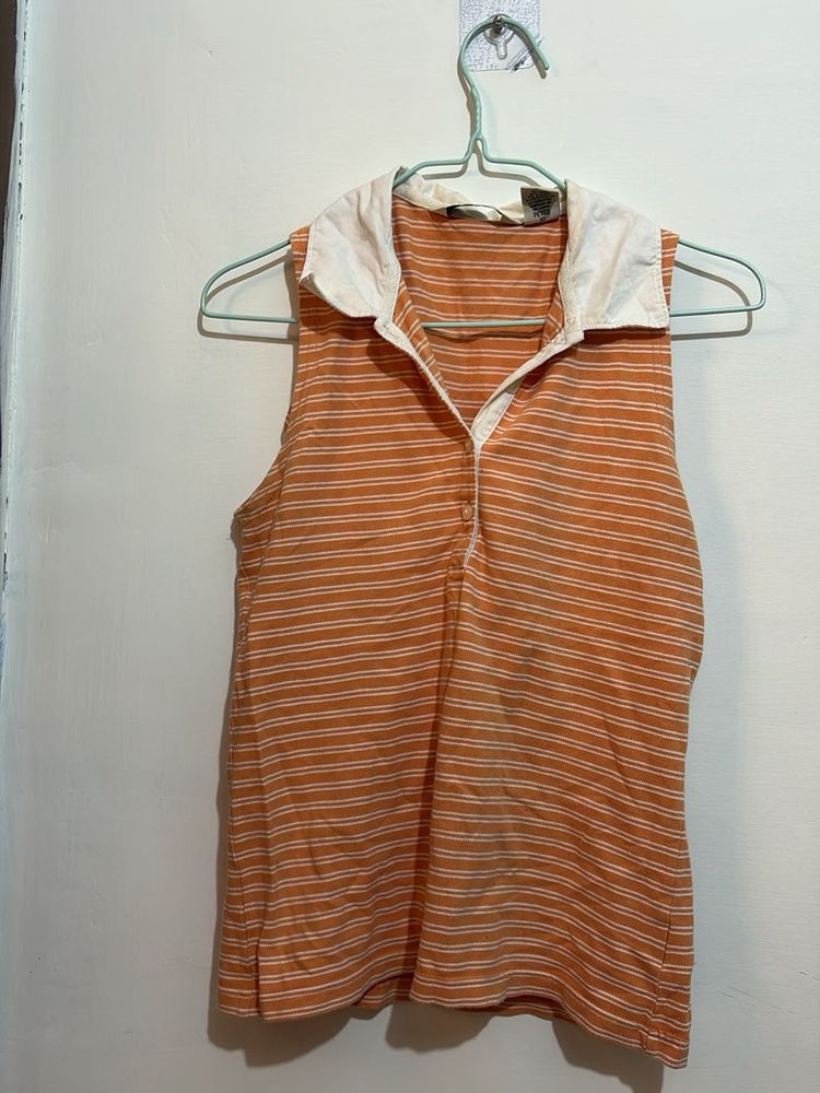 Striped Sleeveless Top