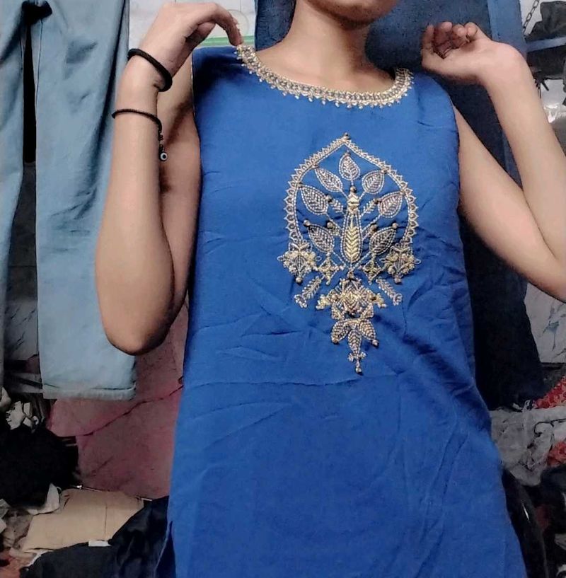 Sleeveless Short Kurti 🎀🪷