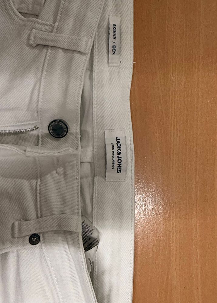 Jack &amp; Jones White Skinny Jeans