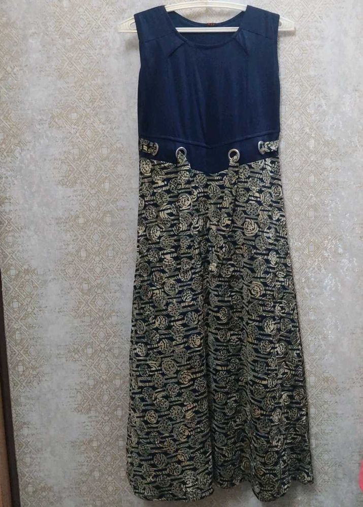 Unused Patterned Maxi Dress