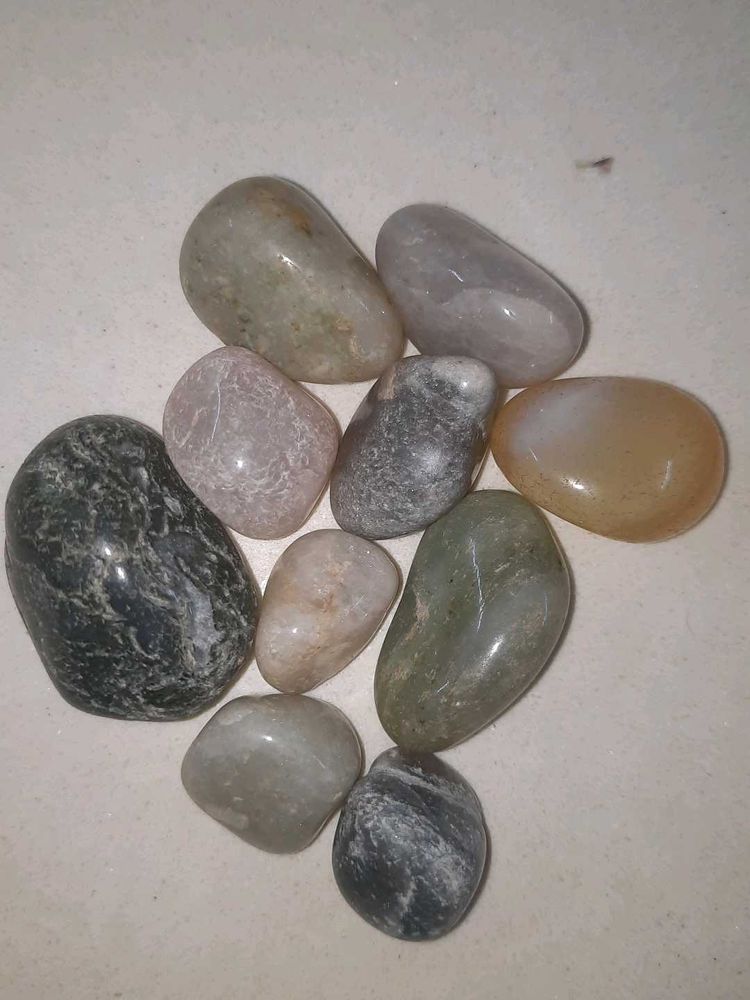 Set of 10 Agate - Multicolor Healing Stone