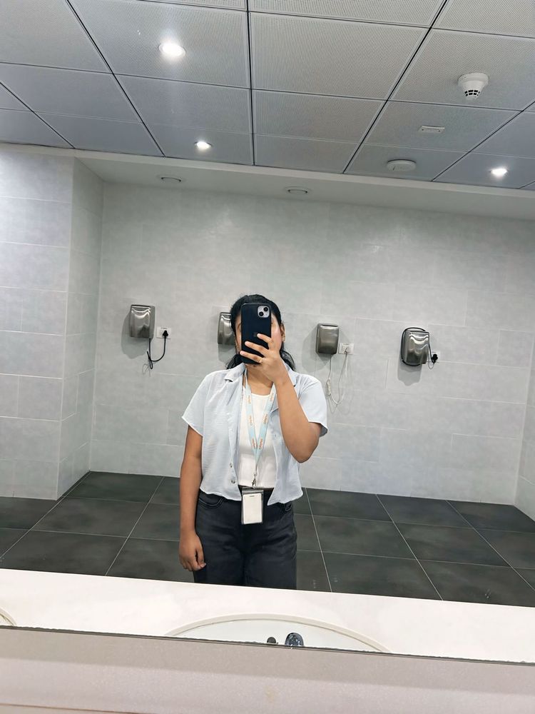 Blue Crop Shirt