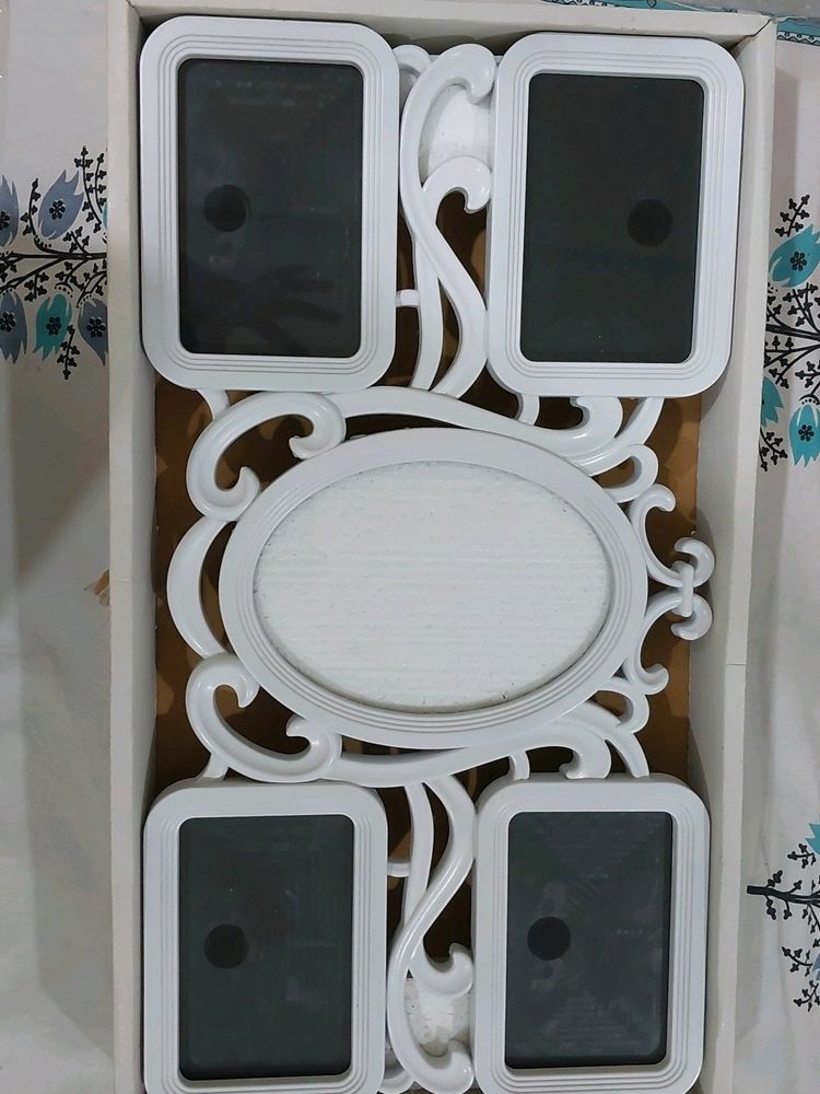 a white medium size photo frame