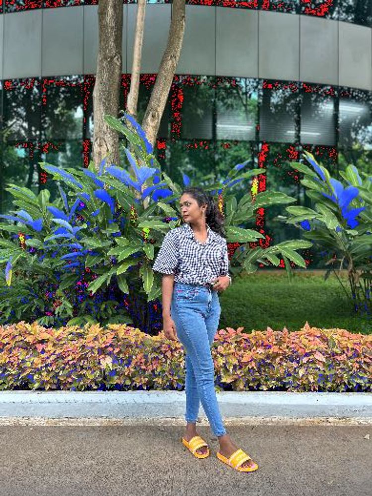 Gingham Tie-Front Top