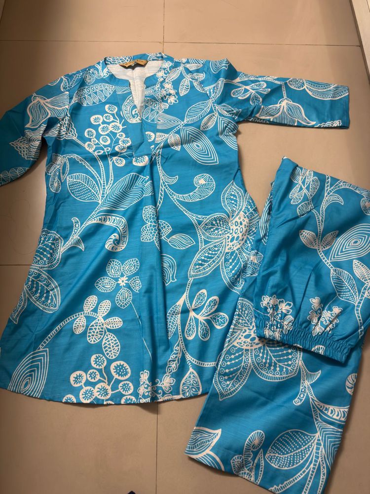 Tie  Die Floral Print Coord Set
