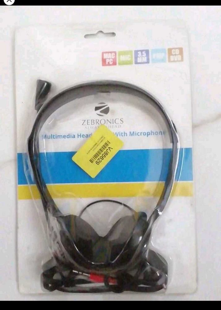 Zebronics Headphones With Mic In Working Condition