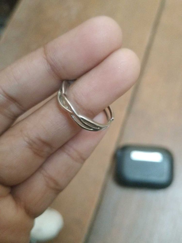 Sterling Silver Braided Ring For Men And Woman