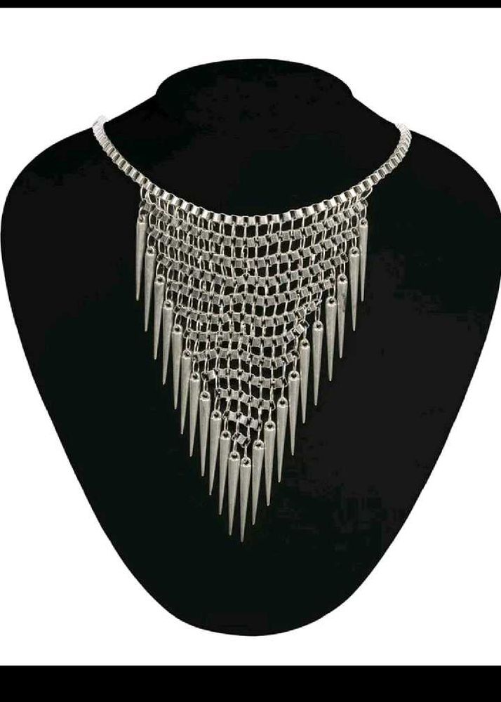 Statement Silver Necklace