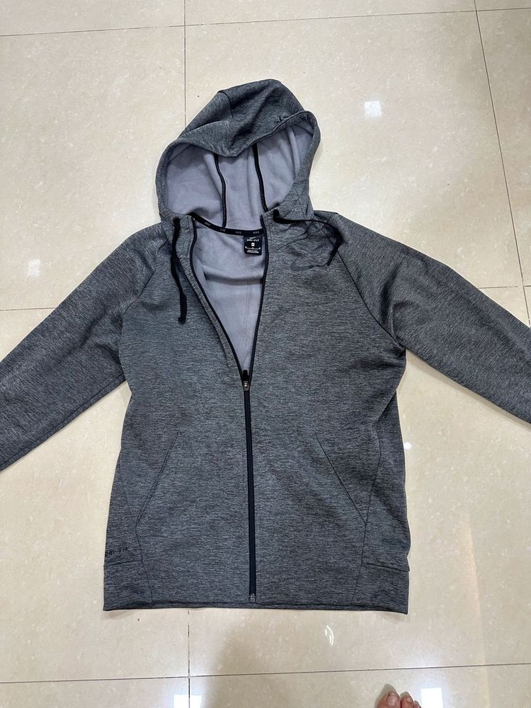 Nike Gray Training Hoodie Jacket