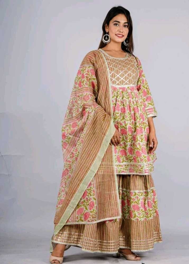 New Kurta Garara Set With Mask