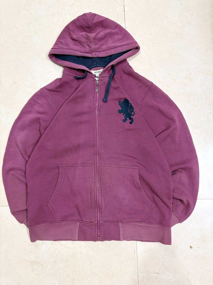 Purple Zip-Up Hoodie