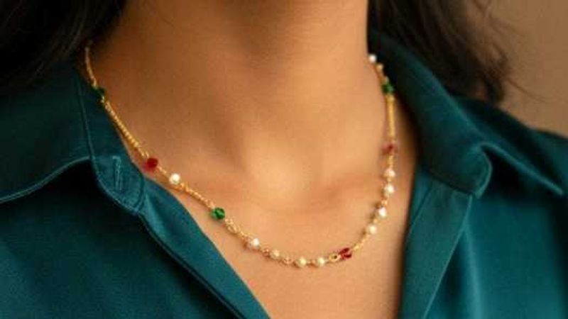 Elegant Gold-tone Beaded Necklace