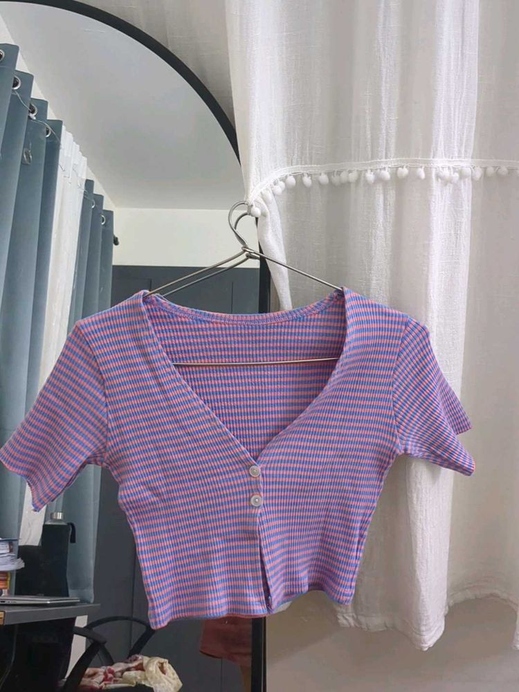Striped Crop Top