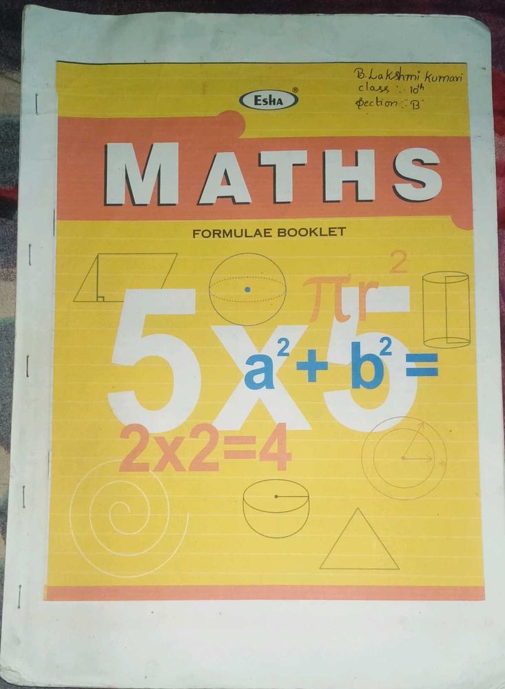 Maths Formulae Booklet