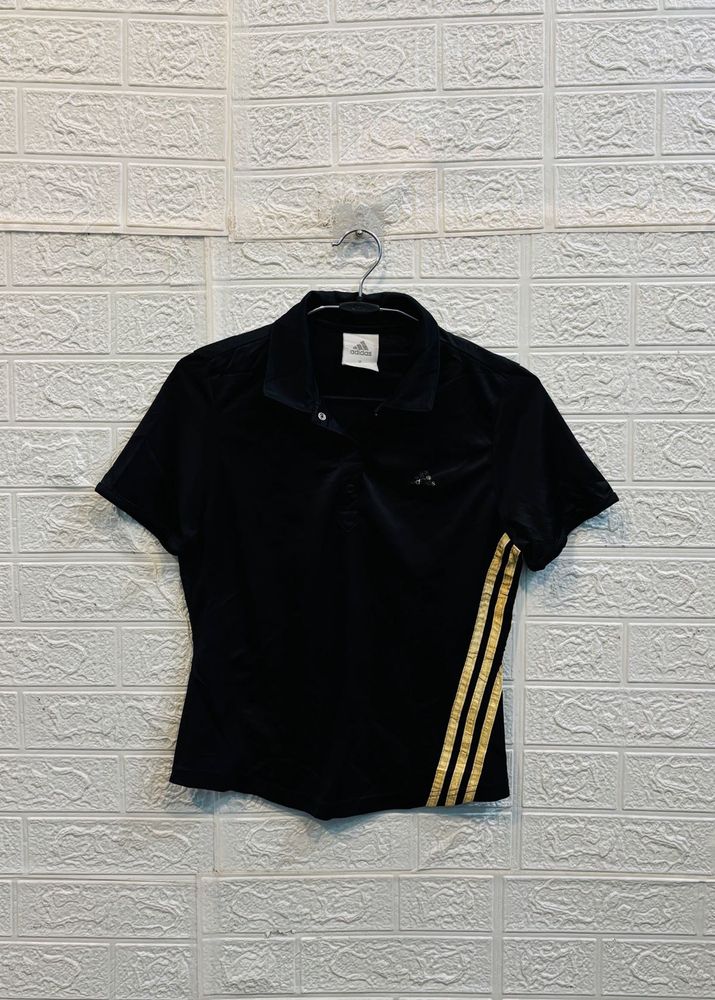 🇺🇸 Adidas Imported Black Polo Top