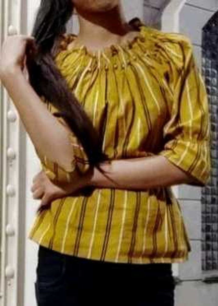 Striped Off-Shoulder Top