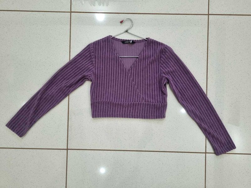 street9 Purple Crop Top