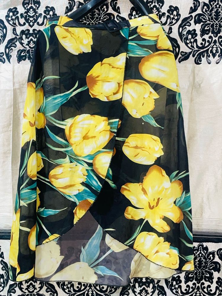 Floral Print Skirt