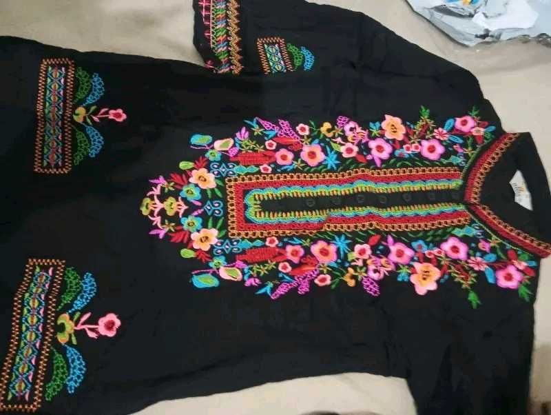 Embroidered Floral Kurta