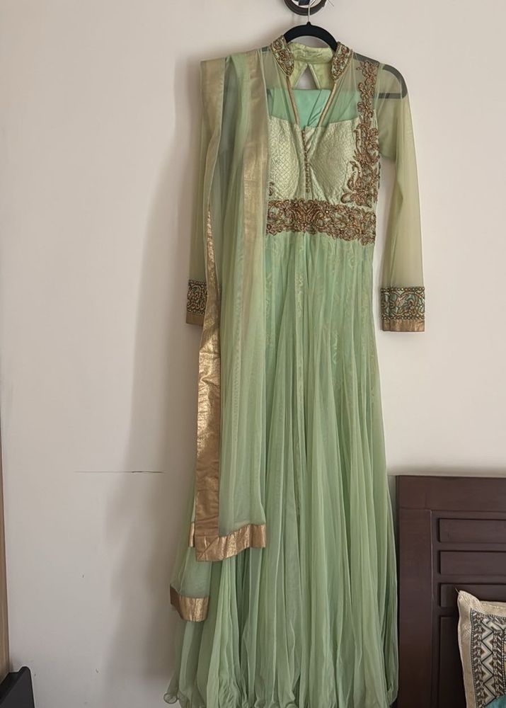 Mint Green Anarkali Suit