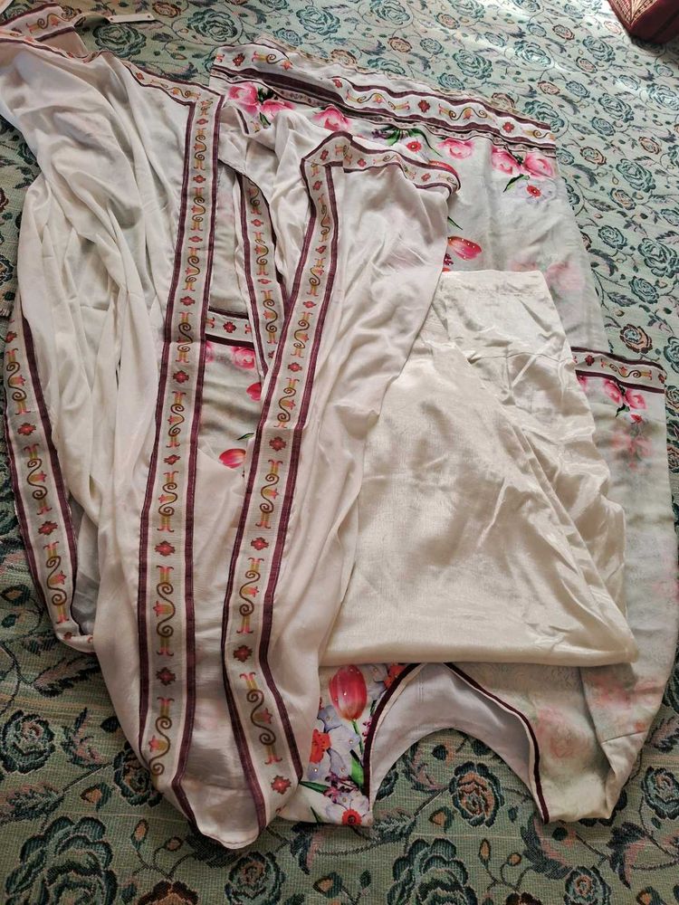 Floral Print Pakistani Suit
