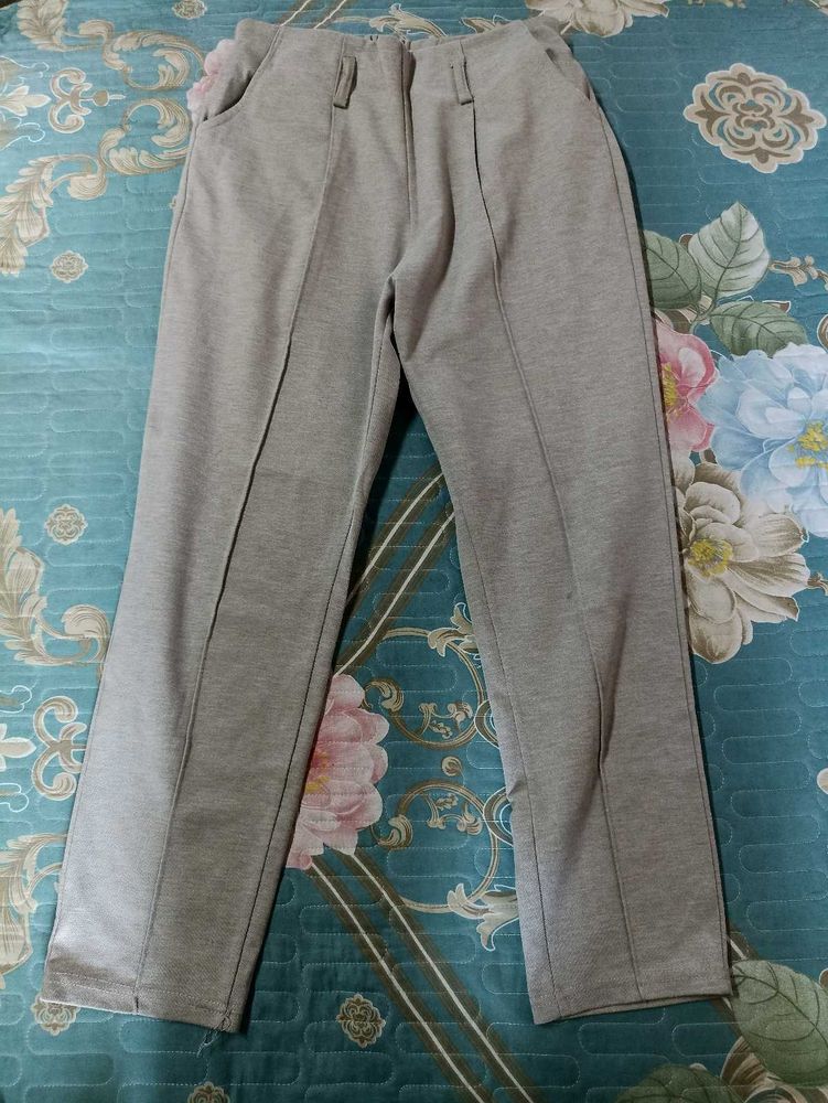 Grey Casual Pants