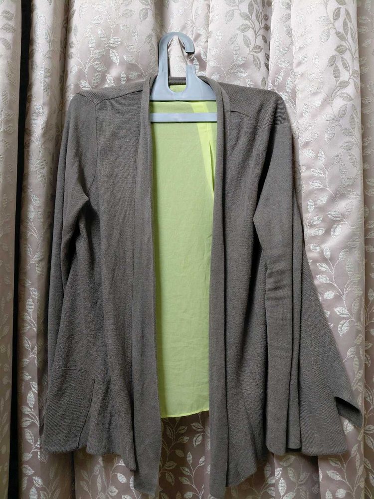 Elegant Grey Cardigan