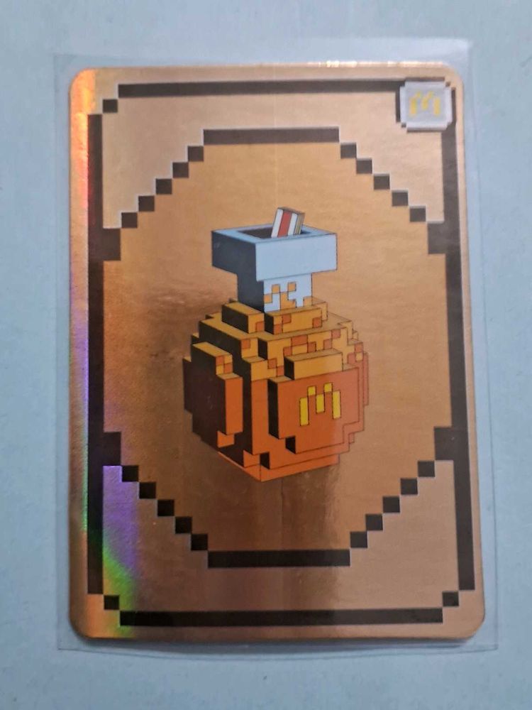 Minecraft McDonald's Card