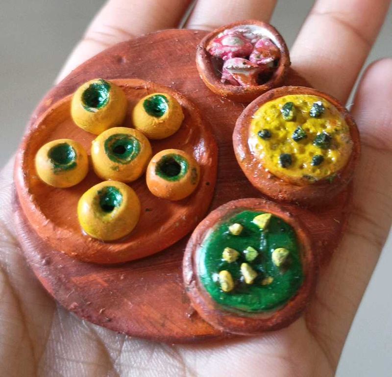 Miniature pani puri .Platter