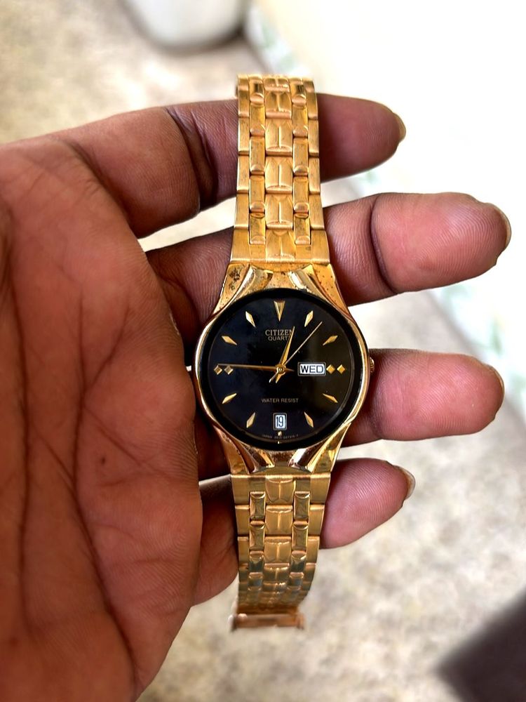 Citizen Gold Watch Day N Date Brand New
