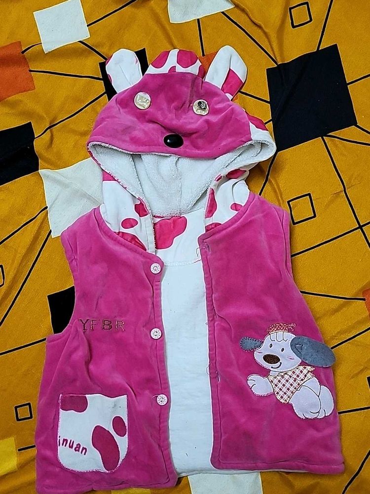 Cute Pink Kids Vest