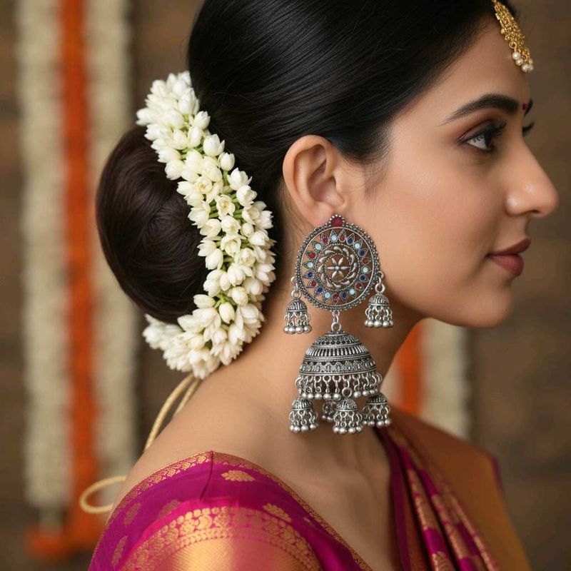Layered Jhumka Earrings