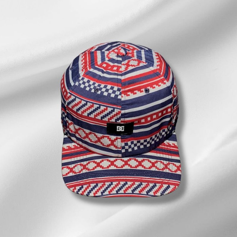 DC Red, White &amp; Blue Patterned Cap