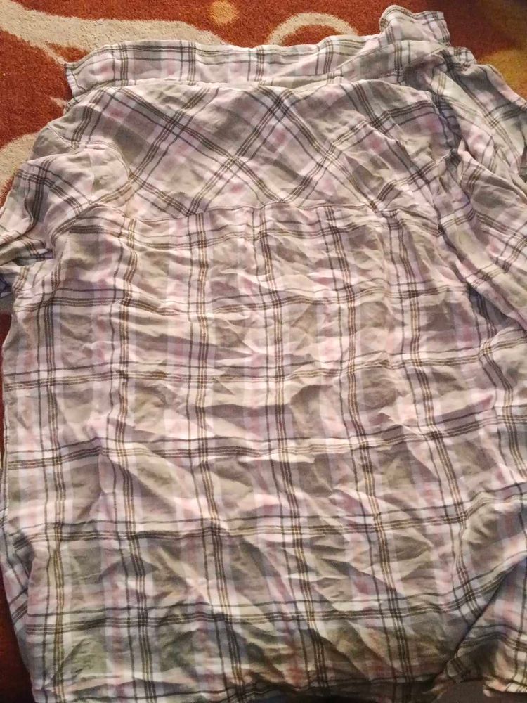 Plaid Button-Down Shirt