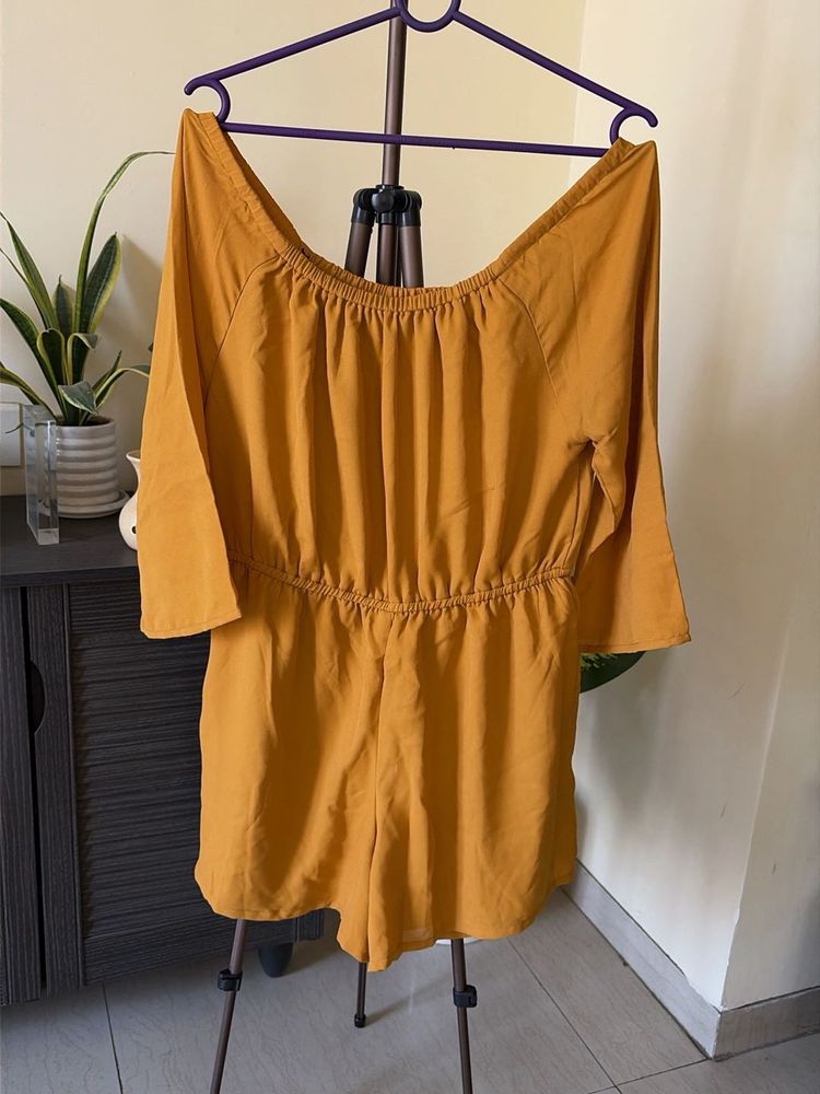 Mustard Yellow Playsuit